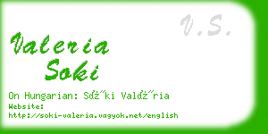 valeria soki business card